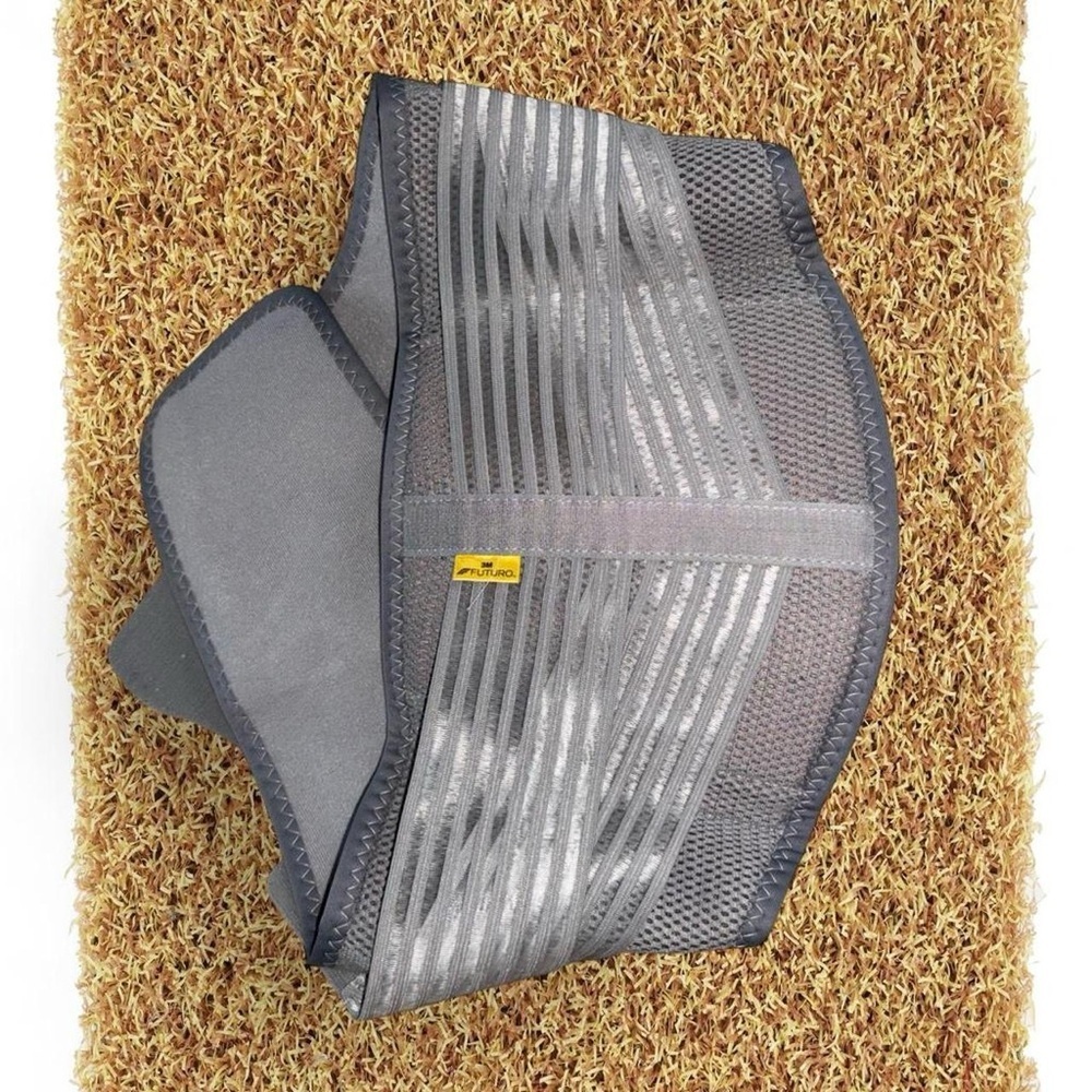 Gray Mesh Waist Support Belt